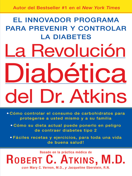 Title details for La Revolucion Diabetica del Dr. Atkins by Robert C. Atkins, M.D. - Wait list